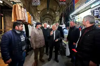 Büyükkılıç Kapalı Çarşı'da Esnafla Buluştu