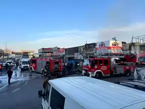 Kayseri'de Oto Tamirhanesi Yandı!