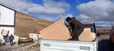 Kayseri Bünyan'da Yangın Mağdurlarına Yardım