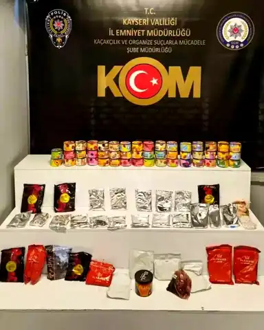 Kayseri'de 31 Kilo Kaçak Nargile Tütünü Ele Geçirildi