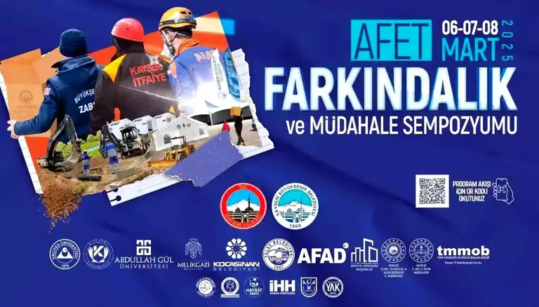 Kayseri'de Afet Sempozyumu: 6-8 Mart