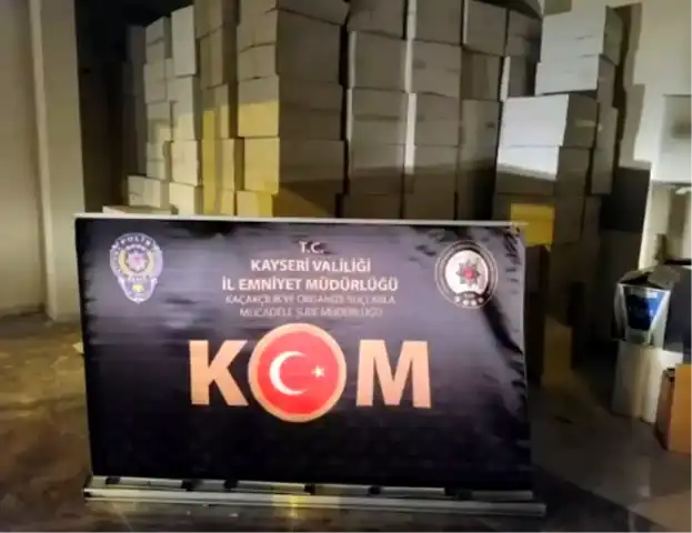 Kayseri'de Dev Kaçakçılık Operasyonu: Milyonlarca Makaron ve Tütün Ele Geçti!