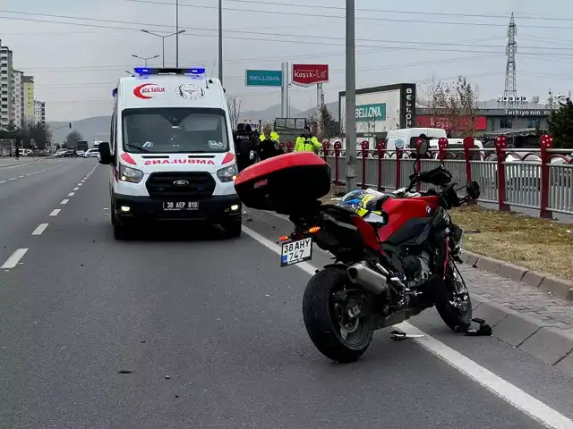 Kayseri'de Korkunç Motosiklet Kazası: 2 Ağır Yaralı