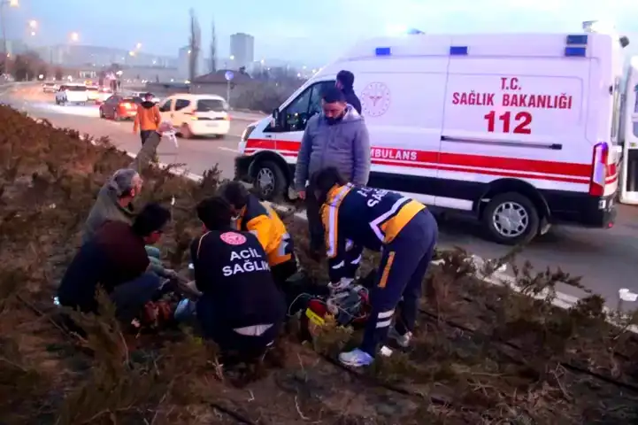 Kayseri'de Motosiklet Kazası: 4 Yaralı